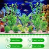 AOOTE Decorazioni per Acquario,10 Pezzi Decorazione Piante per Acquario,Pianta Decorazione