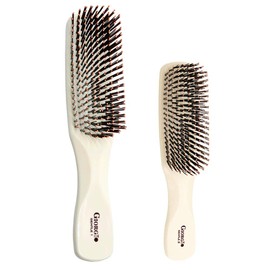 Giorgio GIO1IVY - GIO2IVY Ivory Gentle Touch Detangler Hair Brush for Men Women and Kids. Soft Bristles for Sensitive Scalp. Wet and Dry for all Hair Types. Scalp Massager Brush