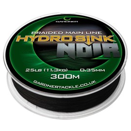 Gardner Tackle Hydro Sink Noir Braided Mainline (Black, 300)