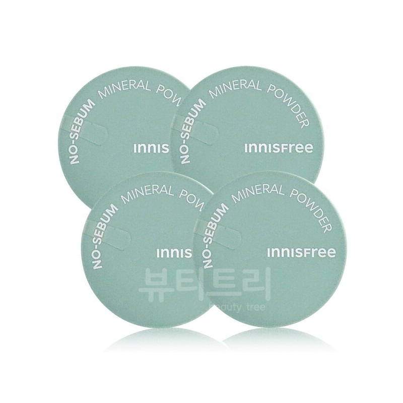 Innisfree No-Sebum Mineral Powder 5g X 4 / 이니스프리 노세범