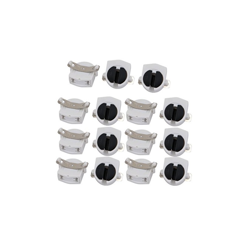 uxcell 15Pcs T5 Fluorescent Light Holder G5 Base Single Head