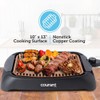 Courant smokeless indoor Electric grill, Copper Non-stick Coating Extra Large