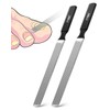 FVION 2 PCS Metal Long Nail File for Thick Nails
