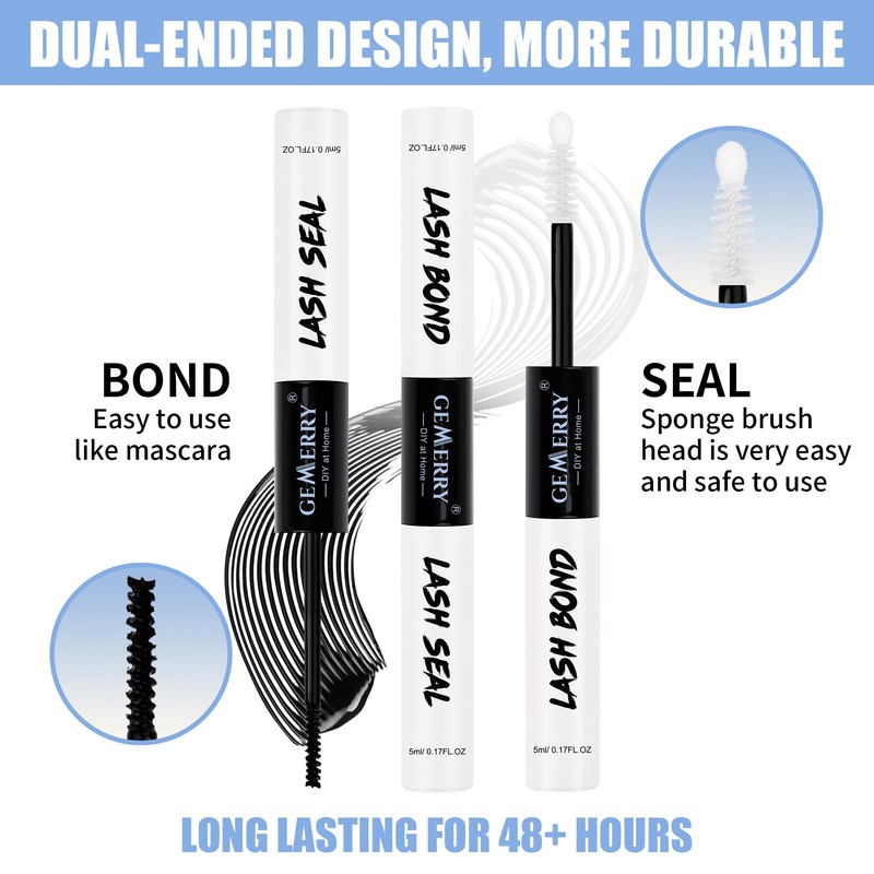 GEMERRY Bond and Seal Lash Glue, Lash Bond and Seal