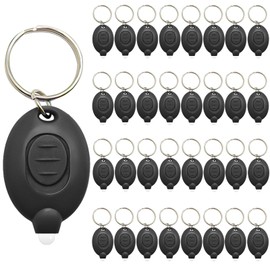 klumuke Mini LED Keychain Flashlight, Ultra Bright Micro Torch, Compact Key Ring Flashlight with White Light, Emergency Pocket Light, Tiny Flashlight for Outdoor Camping Hiking (32 PCS)