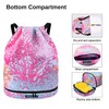 Risefit Waterproof Drawstring Backpack, Swimming Travelling Shopping Gym Bag Nylon