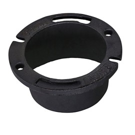 Raven DGDY6434 Extra Heavy Cast Iron Closet Flange, 2-1/2", 4” x 2-1/2”, Black