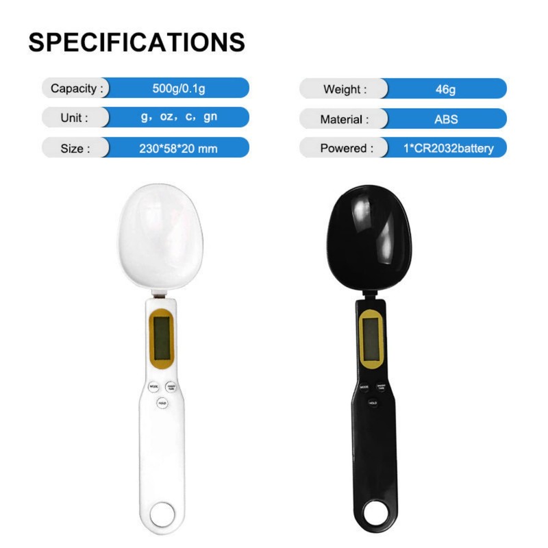 Sealing Spoon Scales Digital Kitchen Scales 0.1 g - 500