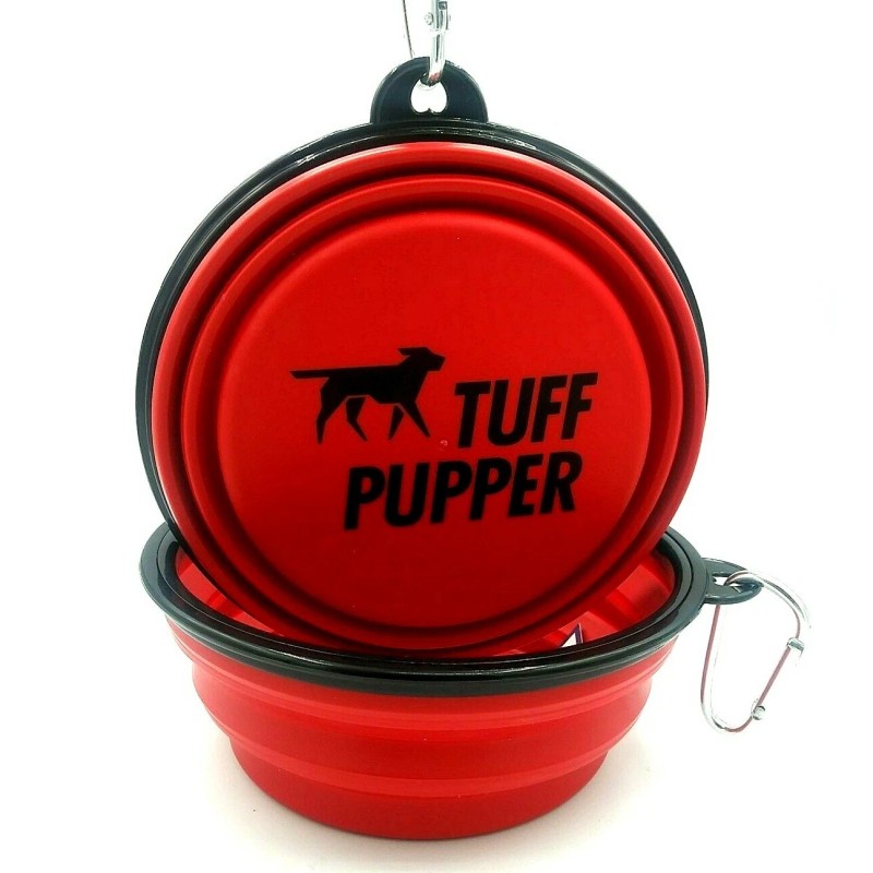 Tuff Pupper Portable Collapsible Water Bowl for Dogs Large NEW