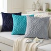 decorUhome Set of 2 Faux Fur Cushion Covers 40x40 cm,