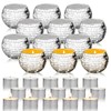 Maxcheck 24 Pcs Disco Ball Candle Holders Bulk Wedding Decoration