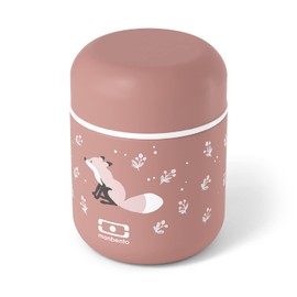 monbento - Small Thermal Container for Children MB Capsule Fox - Fox - Leak-proof & Food Container - Small Lunch Box Keeps Food Hot/Cold for up to 5 Hours - Thermal Lunch Box - Pink Cinnamon