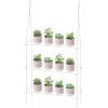 Kuahome 3-Tier Acrylic Window Wall Hanging Clear Plant Shelves for