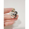 Yin Yang Snakes Enamel Pin - Black White Coiled Serpent