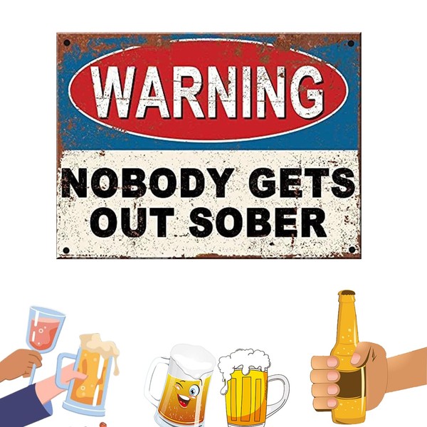 Asheyya Funny Metal Bar Signs, Bar Accessories for Home Pub