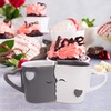 MIAMIO - Coffee Mugs/Kissing Mugs Bridal Pair Gift Set for