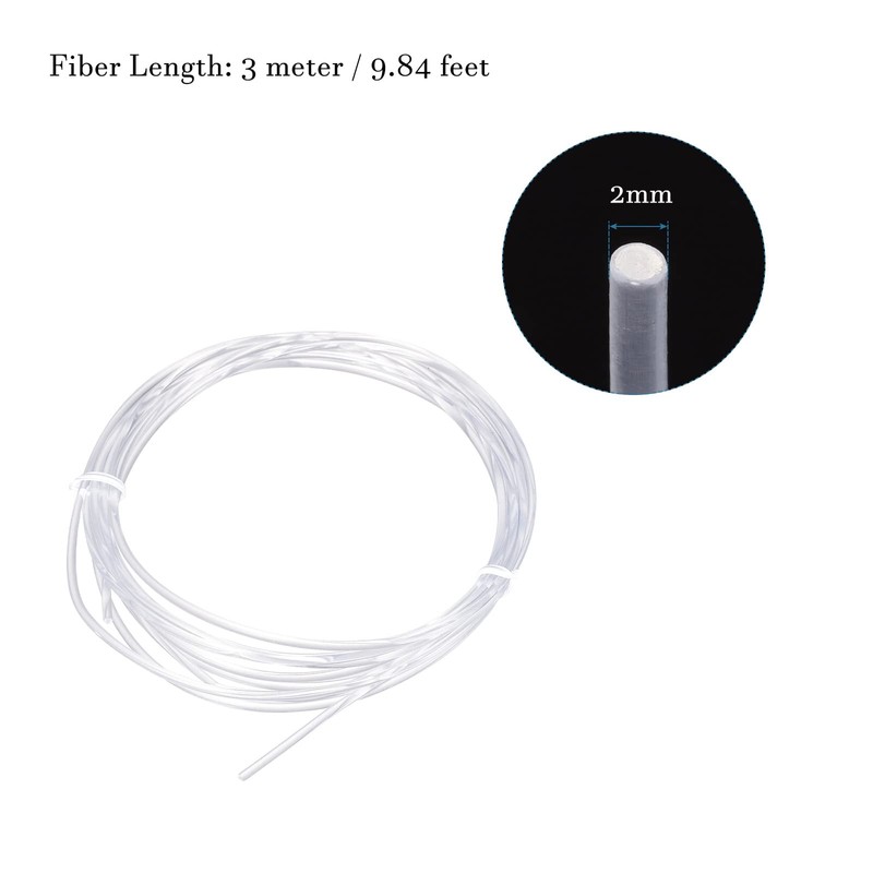 QUARKZMAN PMMA Side Filament Illuminator Light Optic Cable Glow with