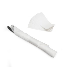 Huron Paper Napkin Bands, Self-Sealing Ring, Extra Long 1 1/4" x 6" White (2500 pcs)