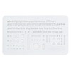 Radite LDTI-TEP-15 Letter Eraser Template TECHNICAL ERASER PLATE WHITE