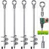 Insaga 24'' Fully Welded Ground Anchors Screw in, 3'' Wider