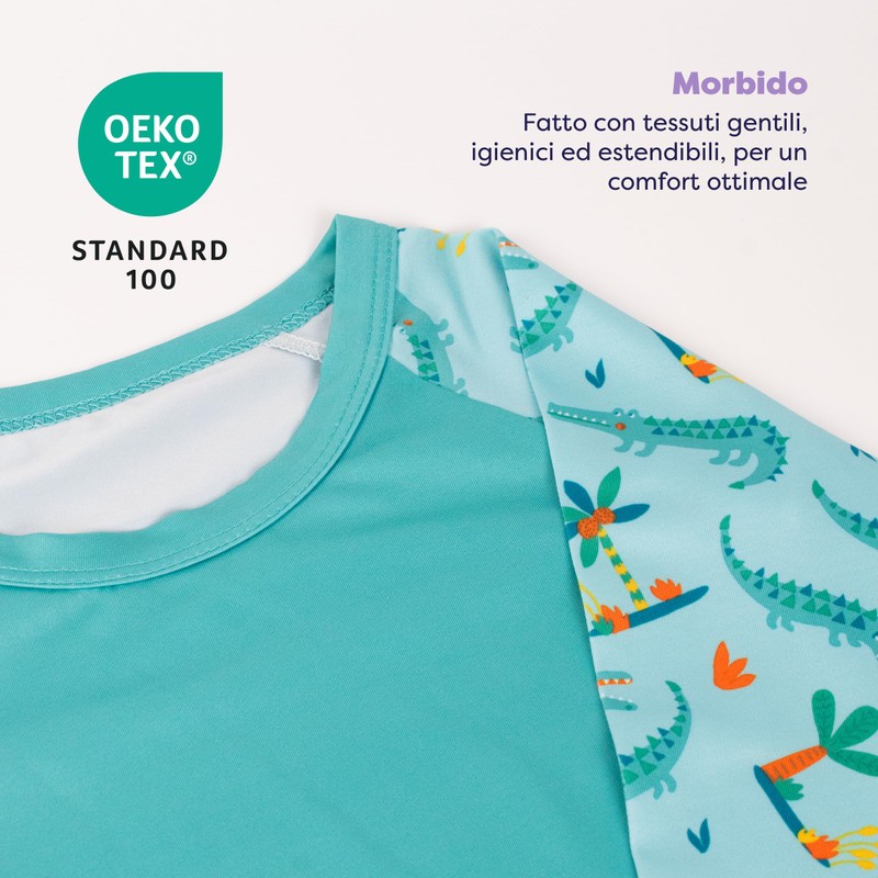 Bambino Mio, Top Nuoto, Maniche Lunghe, Protezione UPF40+ (1 a