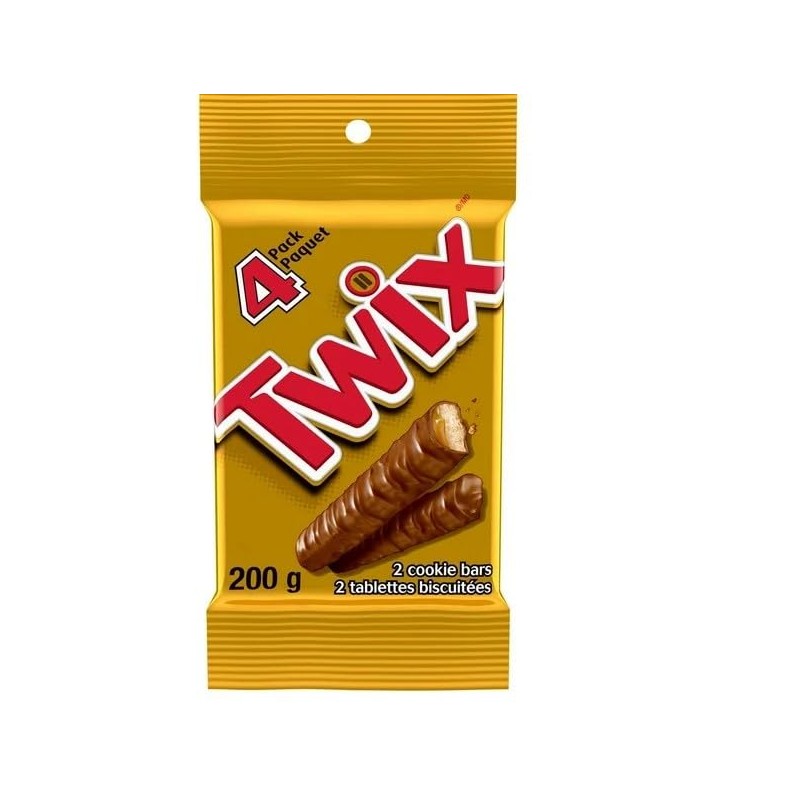 VARIETY CHOCOLATE BARS, PACK of 16 4 Mars, 4 Twix,