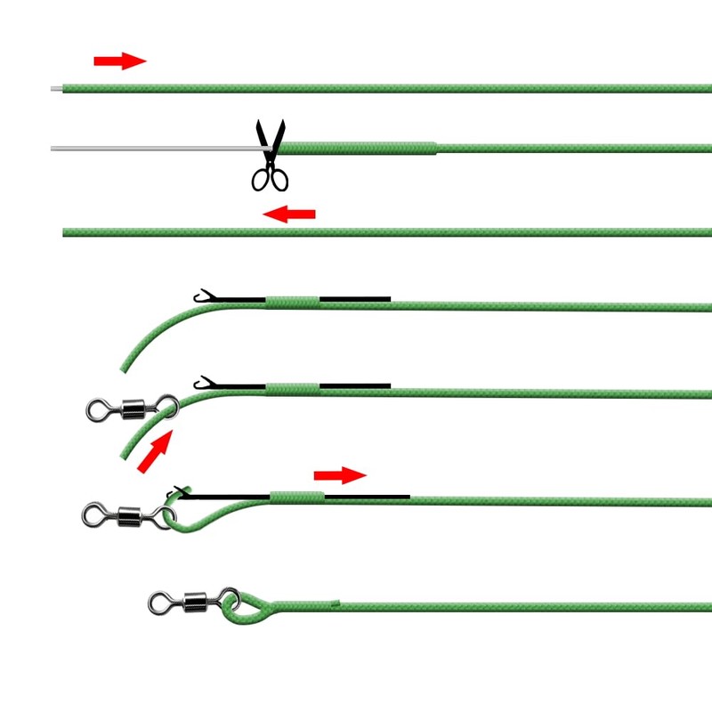 Leadcore Carp Fishing 35lb 23ft 3 Colors Braided Carp Fishing