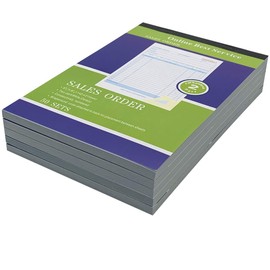 10 Pack Large Sales Order Book Receipt Invoice Duplicate Carbonless 50 Sets 5-9/16" X 8-7/16 (142X215mm) (10 pck Large 5-9/16" x 8-7/16")