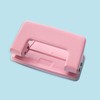 Double Hole Punch, 6mm Professional Ergonomic Design Desktop Paper Punching