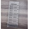 Quick Gauge Ruler Knitting and Crochet Gauge Tool Clear Acrylic