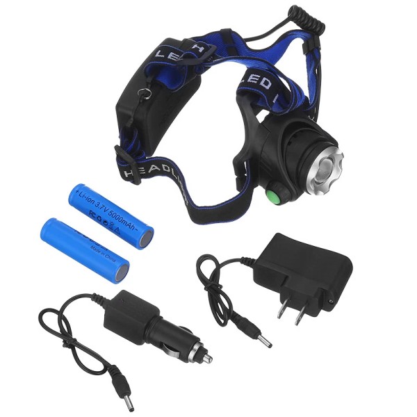 Unbranded 990000LM LED Headlamp USB Rechargeable Headlight Head Torch Lamp