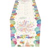 KHDULQ Birthday Table Runner, Happy Birthday Table Runner, Colourful 183
