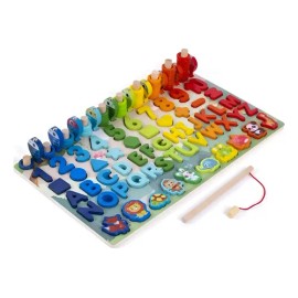 Tablero Juego Educativo Montessori Números Y Animalitos                                                                                               