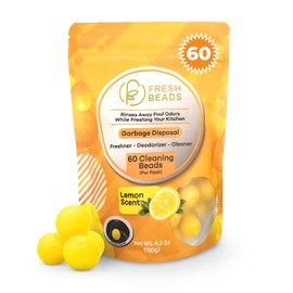 Allinall 60-Count Sink Garbage Disposal and Drain Cleaner Pods, Freshener & Deodorizer Lemon Scent Capsules