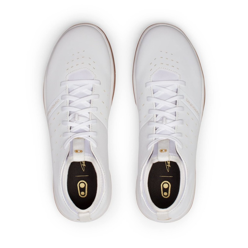 Crank Brothers Unisex Stamp Street Fabio Trainers, White Gold