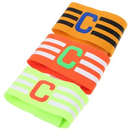 Kisangel 3pcs Football Match Captain c Armband Armband Kids Captain Bands Soccer Leader Armband Anti-wear Captain Armbands Team Training Armband Nylon Long Sleeve Arm Guard