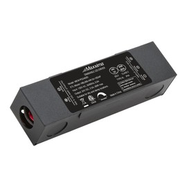 Maxxima 60W Power Supply 120 VAC to 24 VDC Transformer, Compatible with Dimmers and Switches for LED Lighting, Mountable AC to DC Converter, Class 2, ETL Certified, Ideal for Under Cabinet Lights