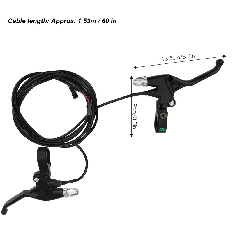 1Pair Electric Bicycle Scooter EBike Conversion Accessory Electronic Brake Lever