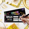 Games Retro Brun Birthday Party Invitation Set, 20 Double Sided