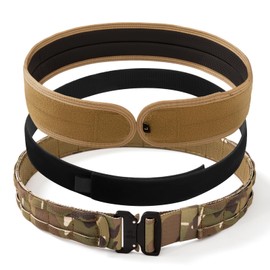 Tuxapo Tactical Heavy Duty Belts Quick Release Rigger Molle Belt Outer and Inner Belt with Anti-Slip Pad