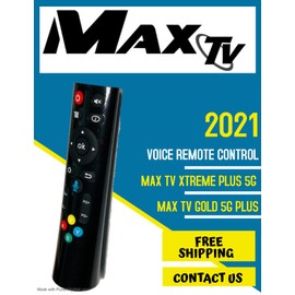 Max TV Voice Remote Control for MAX TV XTREME PLUS 5G AND MAX TV GOLD 5G PLUS