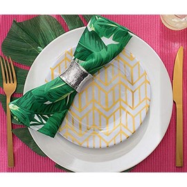 SKAVIJ Handmade Hammered Napkin Rings Set of 6 for Everyday Dining Table Decoration (Silver)