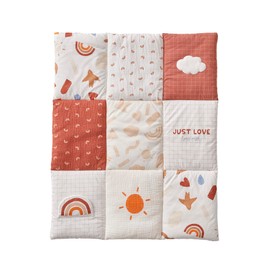 Vertbaudet Happy Sky Baby Play Mat Organic Cotton Multi-Coloured 75 x 100 cm