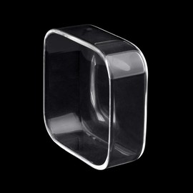 WEAVERBIRD Aquarium Shrimp Feeder Dish Fish Tank Feeding Bowls Glass Square Clear Dish Tray Plate