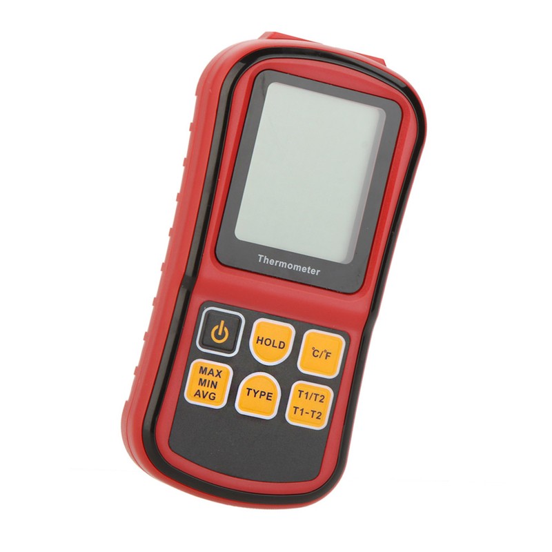 GM1312 Digital Thermometer Dual-channel Temperature Meter Tester for K/J/T/E/R/S/N Thermocouple