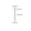 sourcing map Split Cotter Pin, 2mm x 16mm Stainless Steel