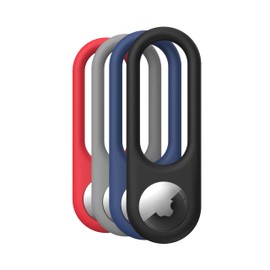 Speck Products Presidio Sililoop AirTag Holders, Assorted Colors, 4-Pack