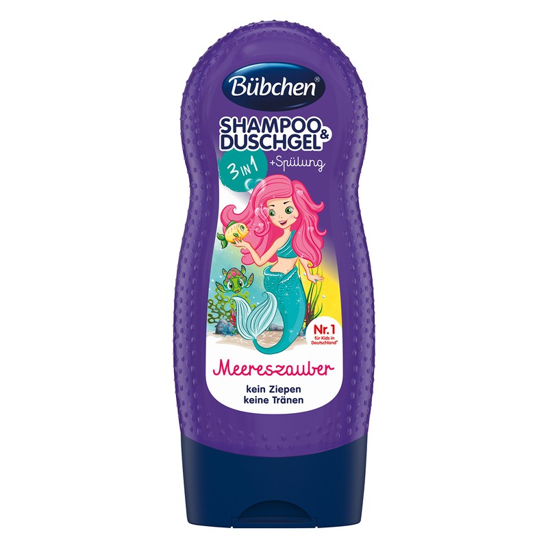 Bübchen Kids Shampoo, Shower Gel and Conditioner 3-in-1 Sea Magic