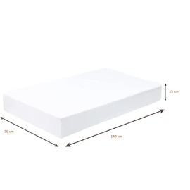 Dudu N Girlie Fitted Cot Bed Sheets | 140 x 70 Cot Bed Fitted Sheets | Soft Jersey Cotton Bedsheets Hypoallergenic Fully Elasticated Skirt Breathable Easy Care (Pack of 2, Pink & Cream)