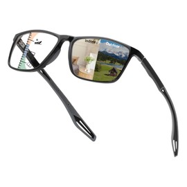 UXAOSVME Full Frame Photochromic Multifocus Reading Glasses Blue Light Blocking Transition Computer Readers Sunglasses TR90